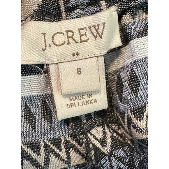 J.CREW Blue-Gray Tribal Print Pockets Pull On Shorts size 8 - Picture 3 of 10